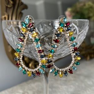 Colorful sparkly earrings 💎